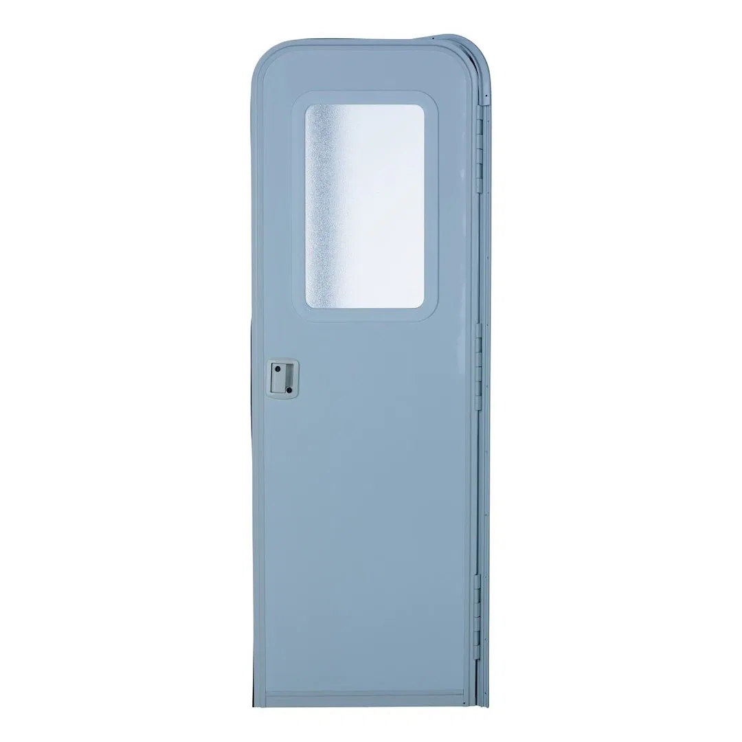 V000040259 – LIPPERT COMP Entry Door, Radius Door 26 Inch Width x 72 Inch Height Right Side Hinges Keyed Entry Polar ...